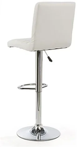 Pub Table Set With 1 Round Cocktail Table, 2 Adjustable Leatherette Stools - White -UZI Business Furniture Shop tsfurnk9.ra3 preview