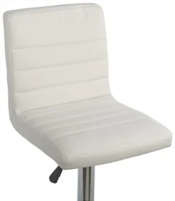 Pub Table Set With 1 Round Cocktail Table, 2 Adjustable Leatherette Stools - White -UZI Business Furniture Shop tsfurnk9.ra5 preview