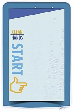 12" X 19.5" Banner Stand W/ 2-Sided Pre-Printed Graphics And Sanitizer Dispenser -UZI Business Furniture Shop tthsbdtdsg.ra4 preview