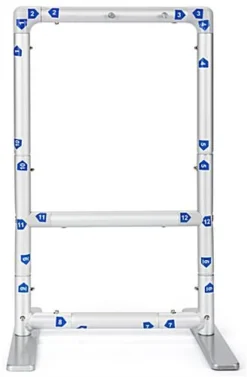 12" X 19.5" Banner Stand W/ 2-Sided Pre-Printed Graphics And Sanitizer Dispenser -UZI Business Furniture Shop tthsbdtdsg.ra5 preview