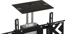 TV Stand With Camera & AV Shelf, Fits Monitors 32”-65”, Height Adjustable -UZI Business Furniture Shop tvjt225tb2.ra4 preview