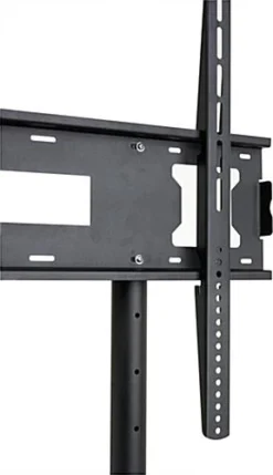 TV Stand For Floor With Wheels, Fits Monitors 40-80", Includes Camera Shelf - Black -UZI Business Furniture Shop tvjt4320nd2.ra4 preview