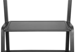 TV Stand W/ Wheels, 60 - 105" Screens, Height Adjustable, 2 AV Shelves - Black -UZI Business Furniture Shop tvlm330.ra5 preview