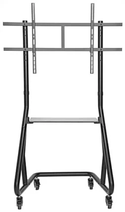 TV Stand W/ Wheels, 60 - 105" Screens, Height Adjustable, AV Shelf - Black -UZI Business Furniture Shop tvlm60105.ra3 preview
