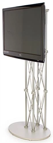 Portable Truss TV Stand Fits Monitors Up To 60", Easy Disassembly, With Case – Silver 4 Portable Truss TV Stand Fits Monitors Up To 60", Easy Disassembly, With Case – Silver - Image 4