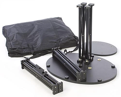 Portable TV Stand Fits Monitors Up To 60", Easy Disassembly, With Case – Black 4 Portable TV Stand Fits Monitors Up To 60", Easy Disassembly, With Case – Black - Image 4