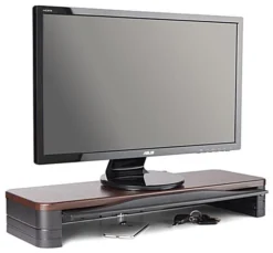 8.4"d UVC Disinfecting Monitor Stand, 3.7" Height - Brown -UZI Business Furniture Shop uvcmonmt.new .raa3 preview