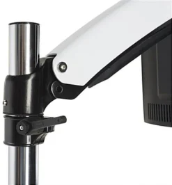 Workstation For Tabletop, Fits 15”–27” Monitors, Keyboard & Mouse Tray - White -UZI Business Furniture Shop vmsswdm27.ra3 preview