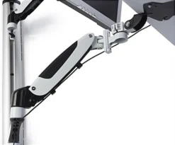 Workstation For Wall, Fits 15”–27” Monitors, Keyboard & Mouse Tray - Silver -UZI Business Furniture Shop vmsswwma27.ra3 preview