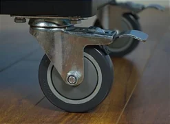 TV Cart With Mount For Monitors Up To 80", 2 Curved Handles, Locking Cabinet - Black -UZI Business Furniture Shop vtilcav80.ra5 preview