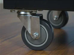 TV Stand With Wheels, Fits Monitors Up To 65", 2 Curved Handles - Black -UZI Business Furniture Shop vtilcdav65.ra2 preview