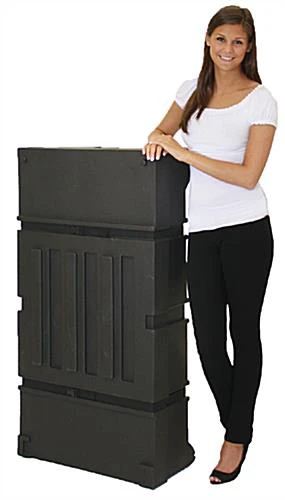 TV Stand With Custom Printed Graphics, Double Sided, Fits 26 To 40" Monitors, Silver 3 TV Stand With Custom Printed Graphics, Double Sided, Fits 26 To 40" Monitors, Silver - Image 3