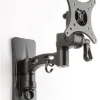 TV Wall Mount With Articulating Arm Fits Monitors 10 To 42-Inch - Black