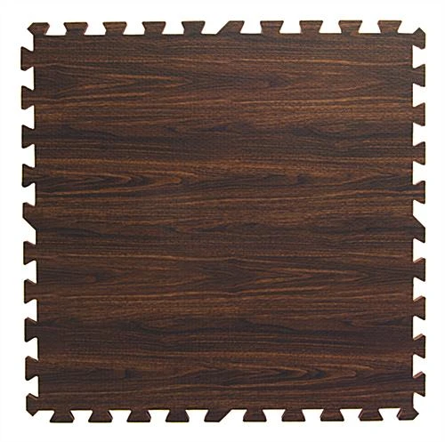10' X 10' Interlocking Foam Mat – Dark Wood Grain 3 10' X 10' Interlocking Foam Mat – Dark Wood Grain - Image 3