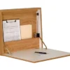 Folding Desk Laptop Station For Wall Mount - Oak