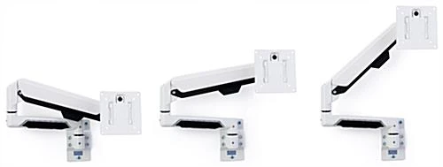 TV Wall Mount For Monitors 13" To 32", Full Motion Articulating Bracket - White 5 TV Wall Mount For Monitors 13" To 32", Full Motion Articulating Bracket - White - Image 5