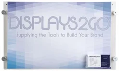 17 X 11 Acrylic Sign Holder For Wall, Business Card Pocket, Silver Standoffs - Clear -UZI Business Furniture Shop wms01711cr.ra2 preview