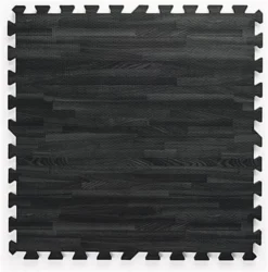 Black Wood Grain Floor Mats – 10’ X 10’ Soft Foam Flooring 8 Black Wood Grain Floor Mats – 10’ X 10’ Soft Foam Flooring -UZI Business Furniture Shop wommbkbk ra2 preview 1