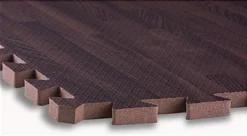 10’ X 10’ Interlocking Foam Mats, Set Of 26 Flooring Tiles - Cherry Wood Grain -UZI Business Furniture Shop wommchch ra4 preview