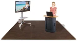 10’ X 10’ Interlocking Foam Mats, Set Of 26 Flooring Tiles - Cherry Wood Grain -UZI Business Furniture Shop wommchch rw preview