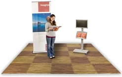 10’ X 10’ Interlocking Foam Mats, 26 Flooring Tiles - Dark & Light Oak Wood Grain -UZI Business Furniture Shop wommdolo rw preview