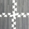 10’ X 10’ Interlocking Foam Mats, Set Of 26 Flooring Tiles - Gray Wood Grain