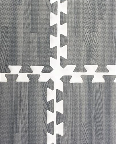 10’ X 10’ Interlocking Foam Mats, Set Of 26 Flooring Tiles - Gray Wood Grain 1 10’ X 10’ Interlocking Foam Mats, Set Of 26 Flooring Tiles - Gray Wood Grain