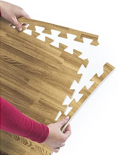 10’ X 10’ Interlocking Foam Mats, Set Of 26 Flooring Tiles - Light Oak Wood Grain 6 10’ X 10’ Interlocking Foam Mats, Set Of 26 Flooring Tiles - Light Oak Wood Grain - Image 6