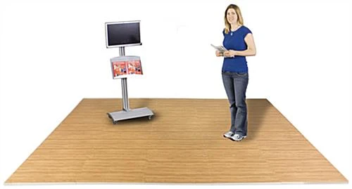 10’ X 10’ Interlocking Foam Mats, Set Of 26 Flooring Tiles - Light Oak Wood Grain 4 10’ X 10’ Interlocking Foam Mats, Set Of 26 Flooring Tiles - Light Oak Wood Grain - Image 4