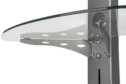 TV Stand For Floor With Adjustable Glass Shelf, Fits Monitors 25 - 52-Inch - Silver 10 TV Stand For Floor With Adjustable Glass Shelf, Fits Monitors 25 - 52-Inch - Silver -UZI Business Furniture Shop wxntvgbr.ra4 preview