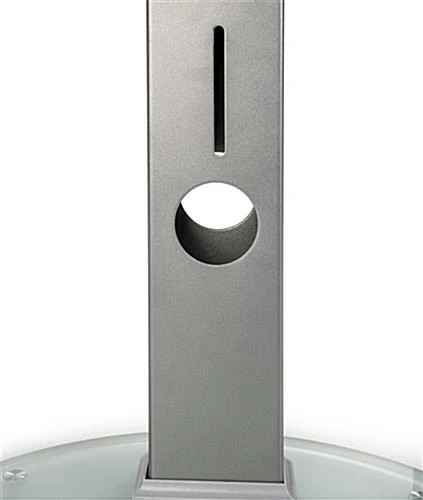 TV Stand For Floor With Adjustable Glass Shelf, Fits Monitors 25 - 52-Inch - Silver 6 TV Stand For Floor With Adjustable Glass Shelf, Fits Monitors 25 - 52-Inch - Silver - Image 6